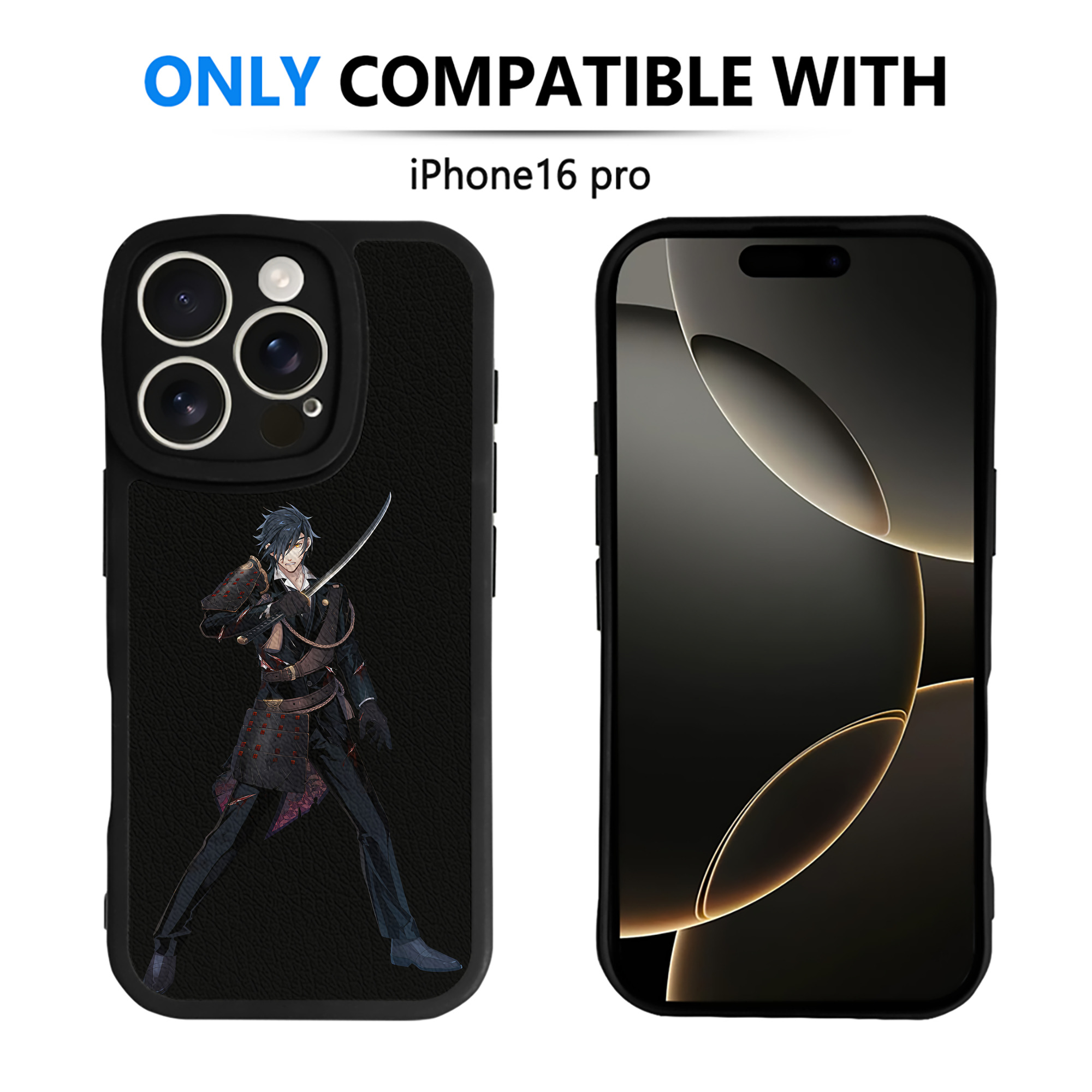 （画像用） 刀剣乱舞 Touken Ranbu 【iPhone 16シリーズ対応】シリコンスマホケース（レザー調） 材質：シリコン